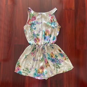 Floral Silk Romper